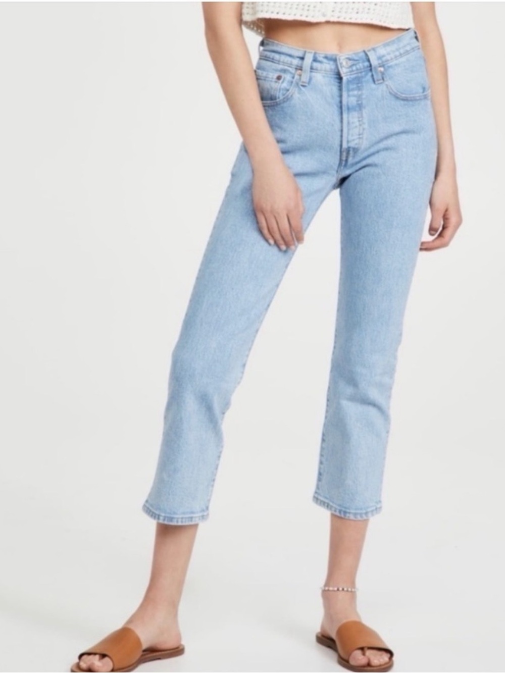 NWT Levi's 501 Original Cropped Women’s Jeans in Tango Surge